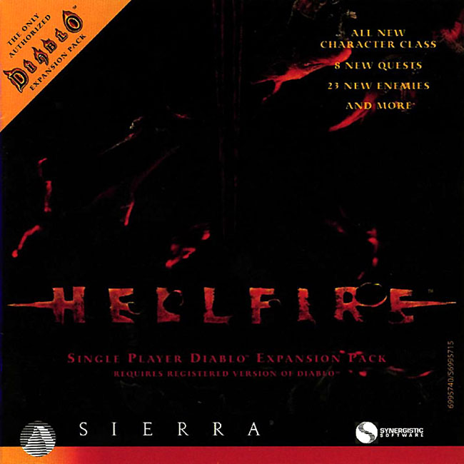 Diablo: Hellfire - predn CD obal