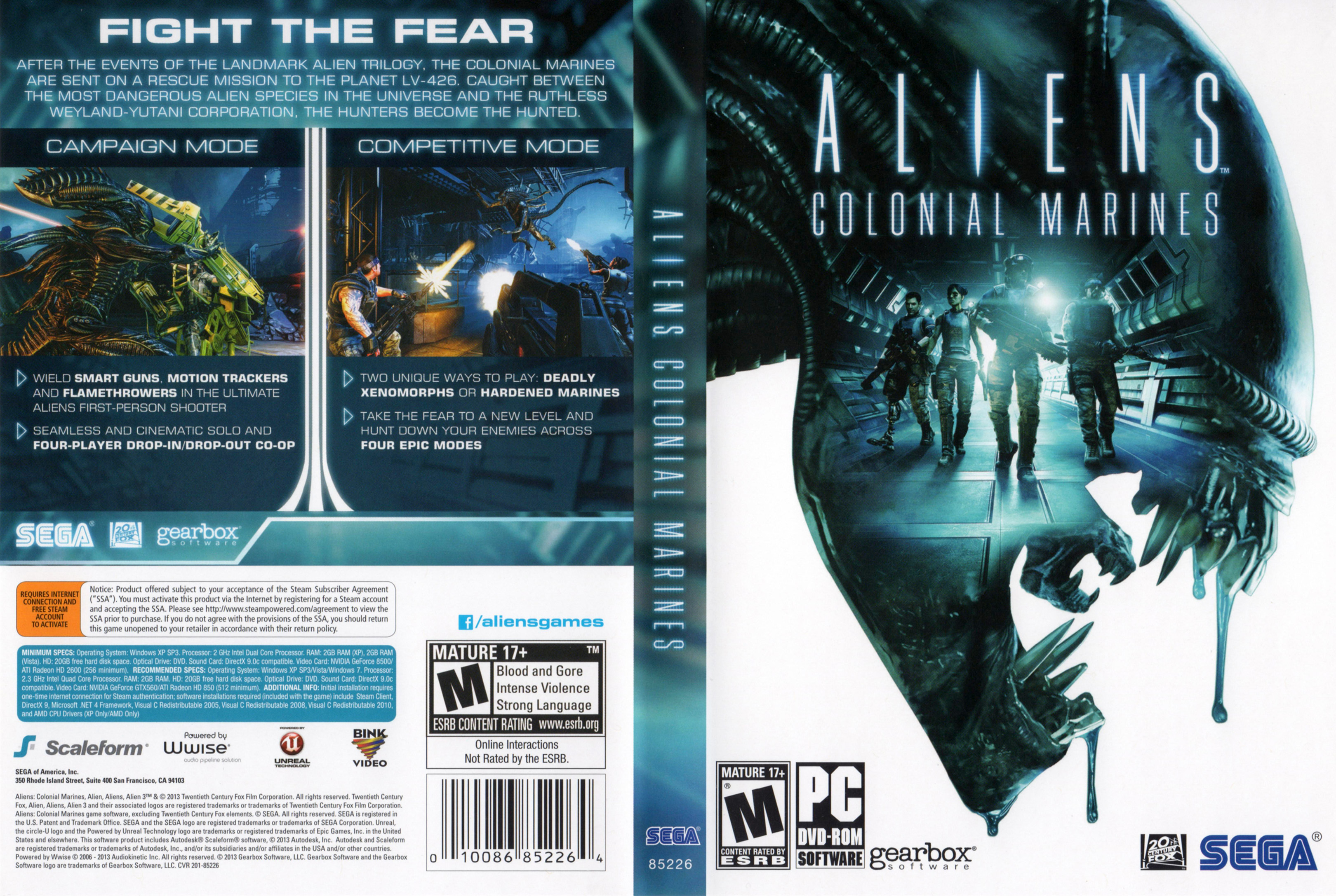 Aliens: Colonial Marines - DVD obal