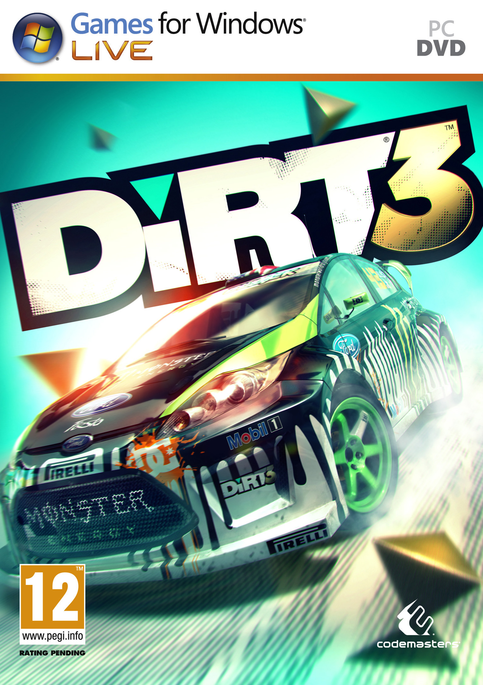 DiRT 3 - predn DVD obal