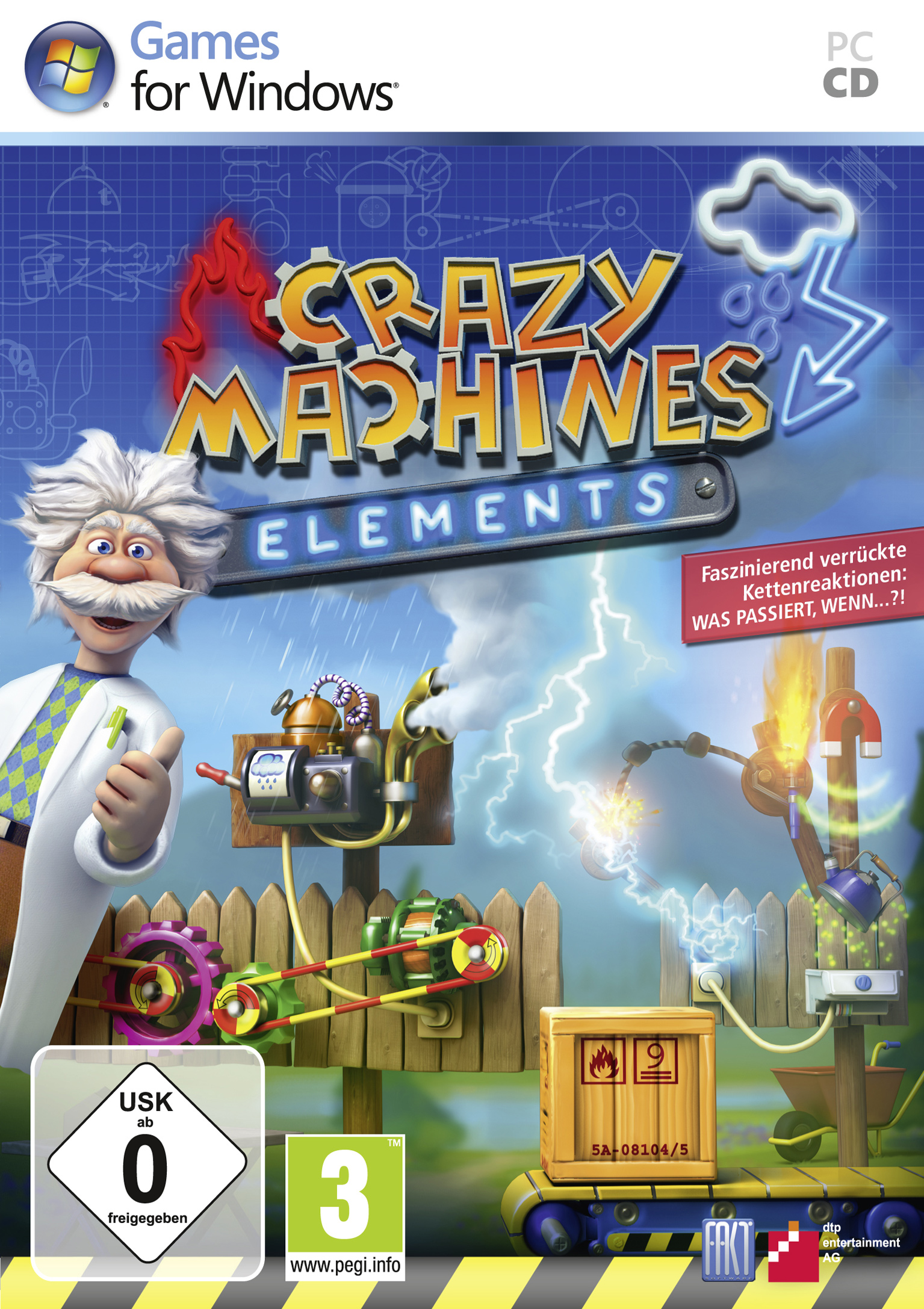 Crazy Machines Elements - predn DVD obal