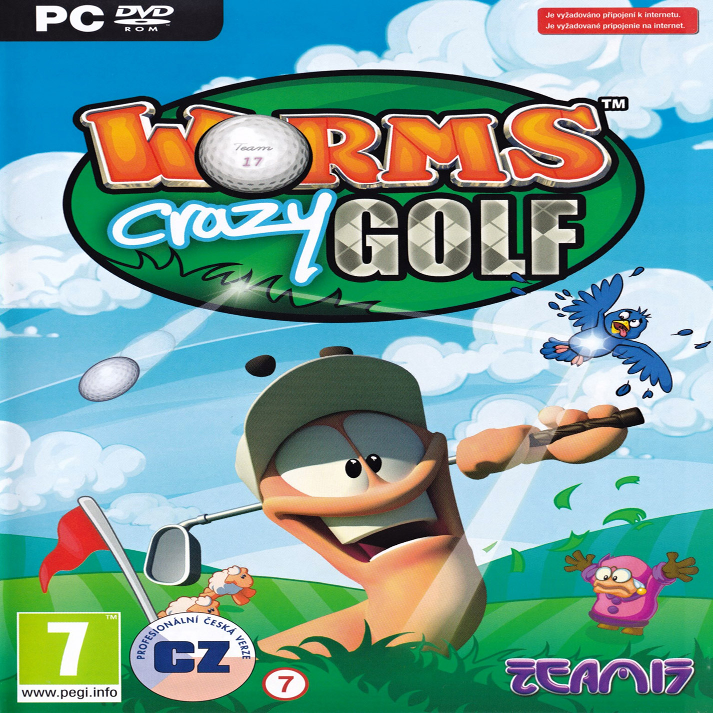 Worms Crazy Golf - predn CD obal 2