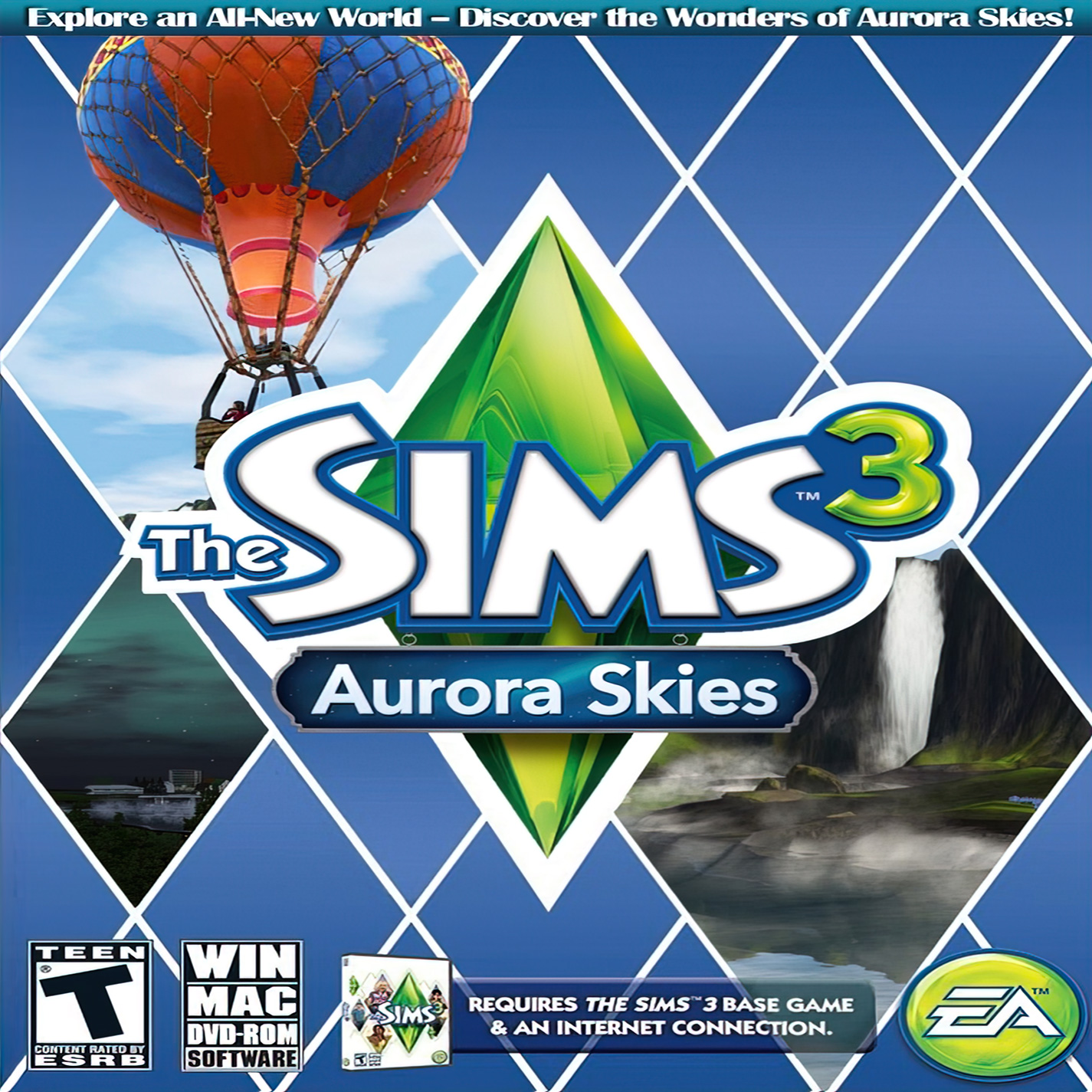 The Sims 3: Aurora Skies - predn CD obal