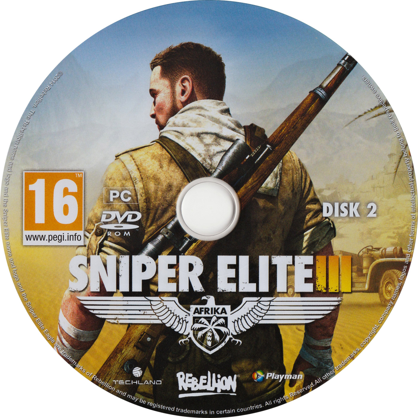 Sniper Elite 3 - CD obal 2