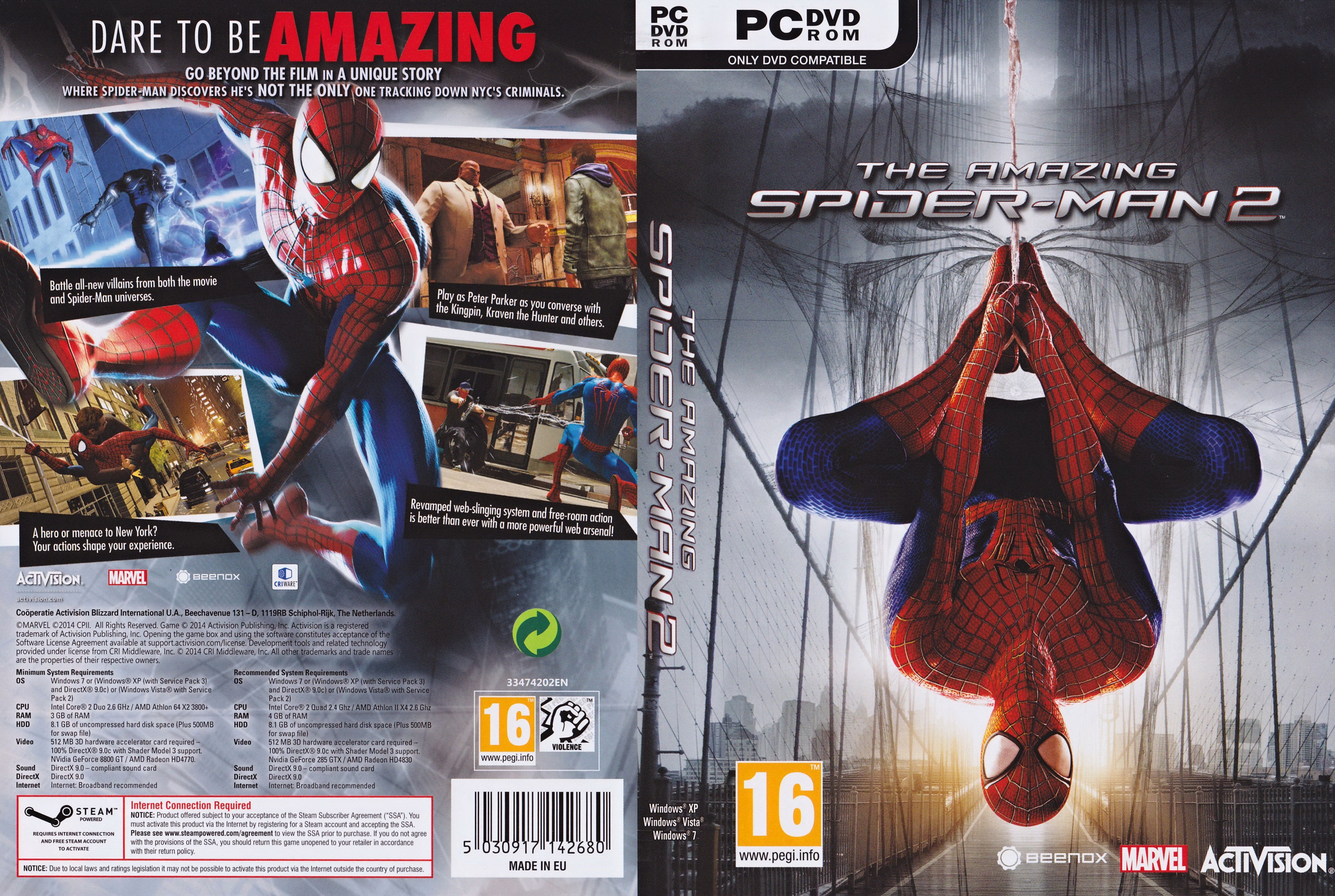 The Amazing Spider-Man 2 - DVD obal