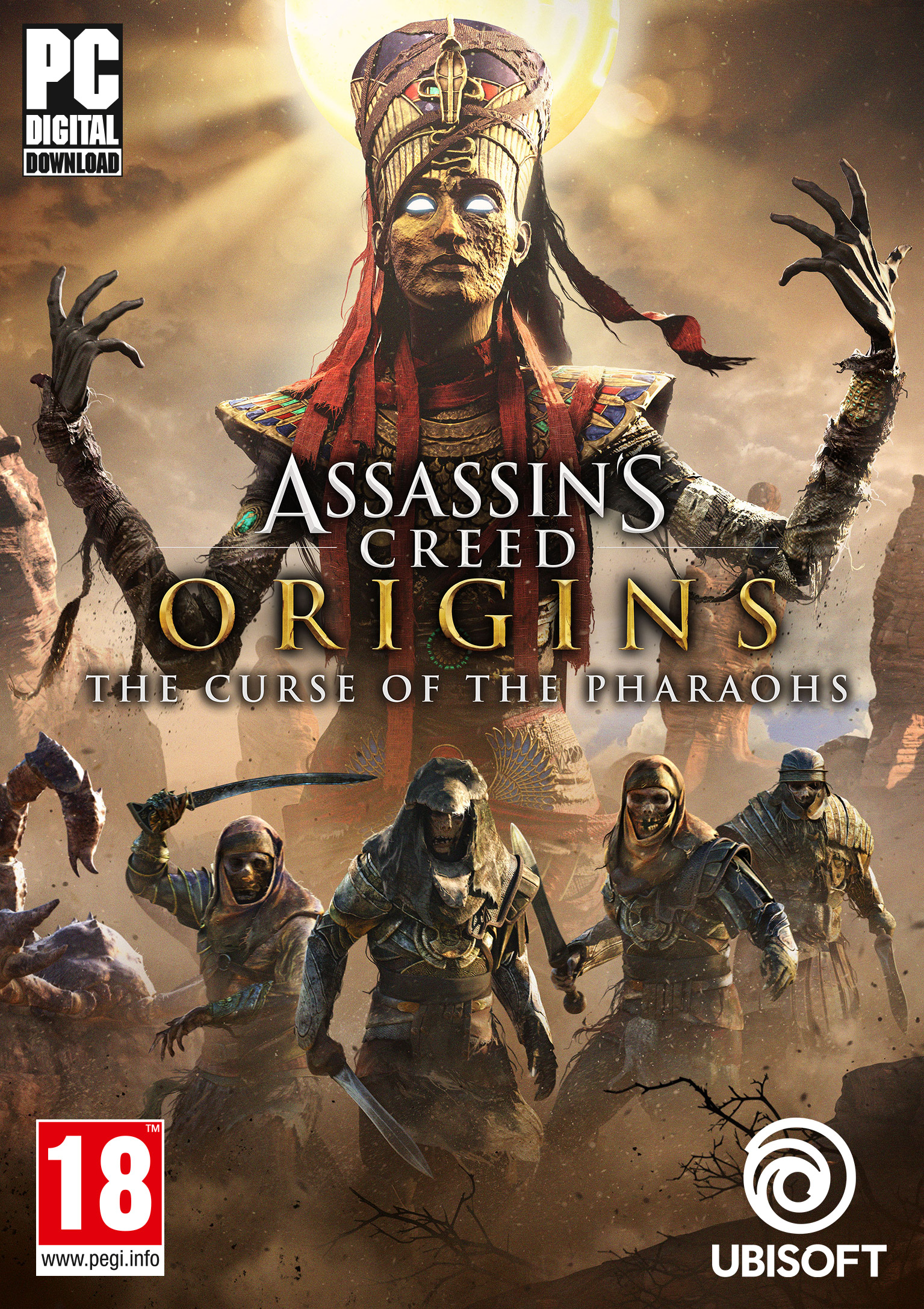 Assassin's Creed: Origins - The Curse of the Pharaohs - predn DVD obal