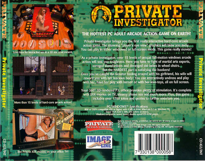 Private Investigator - zadn CD obal