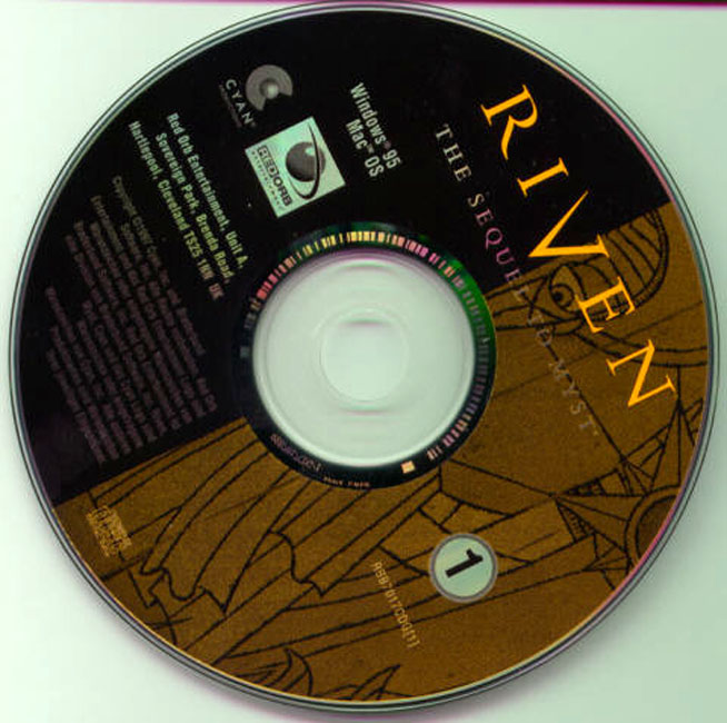 Riven: The Sequel to Myst - CD obal