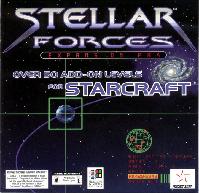 StarCraft: Stellar Forces - predn CD obal