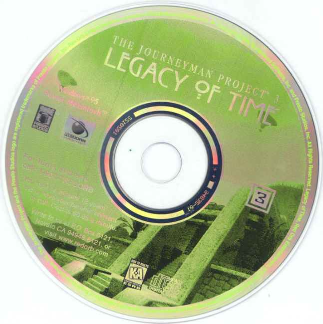 The Journeyman Project 3: Legacy of Time - CD obal 3