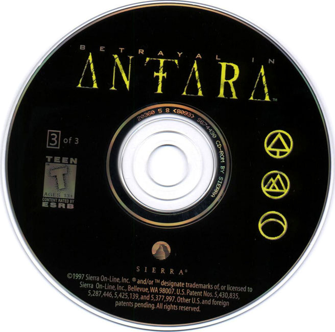 Betrayal in Antara - CD obal 3