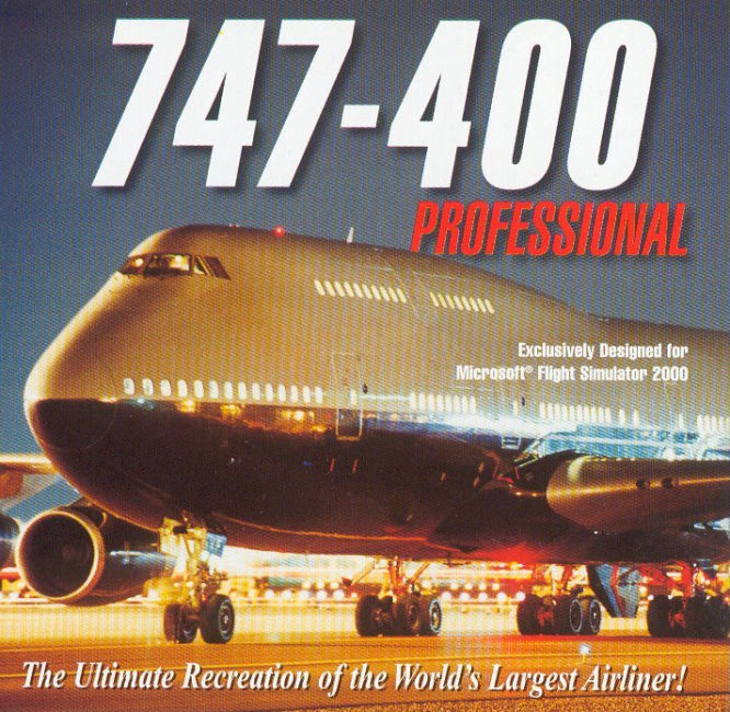 Microsoft Flight Simulator 2000: Boeing 747-400 Plugin - predn CD obal