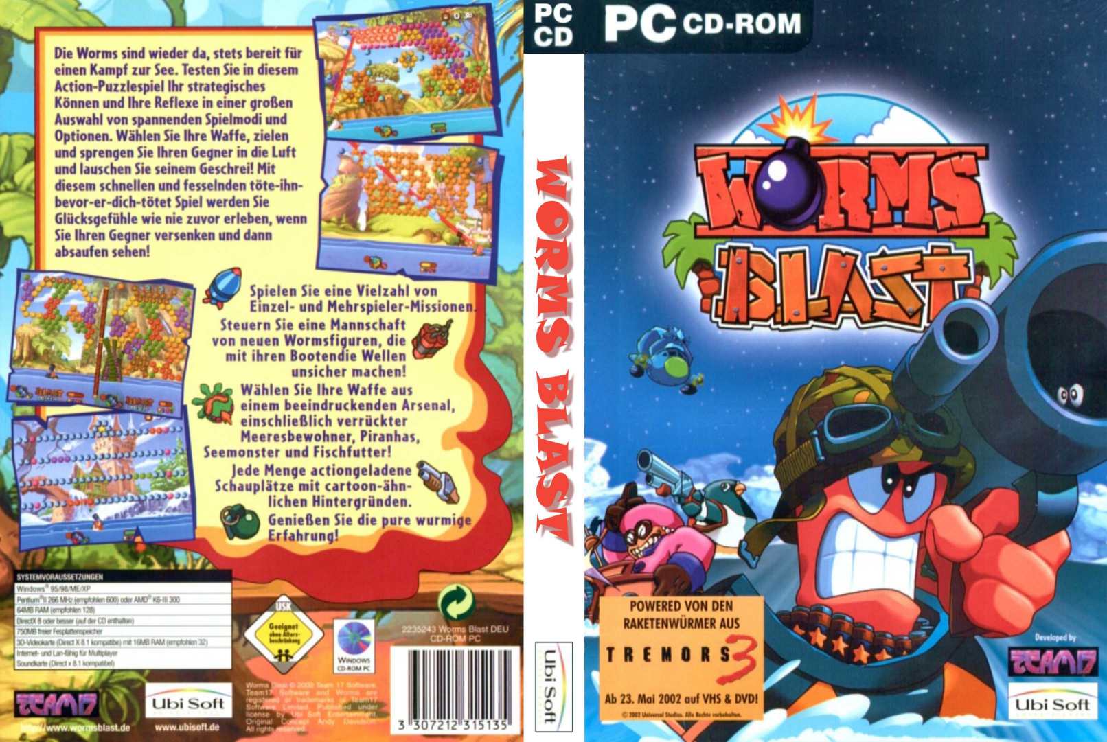 Worms Blast - DVD obal