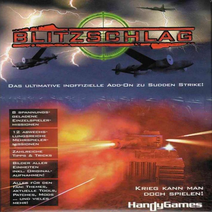 Blitzschlag - Sudden Strike Add-on - predn CD obal