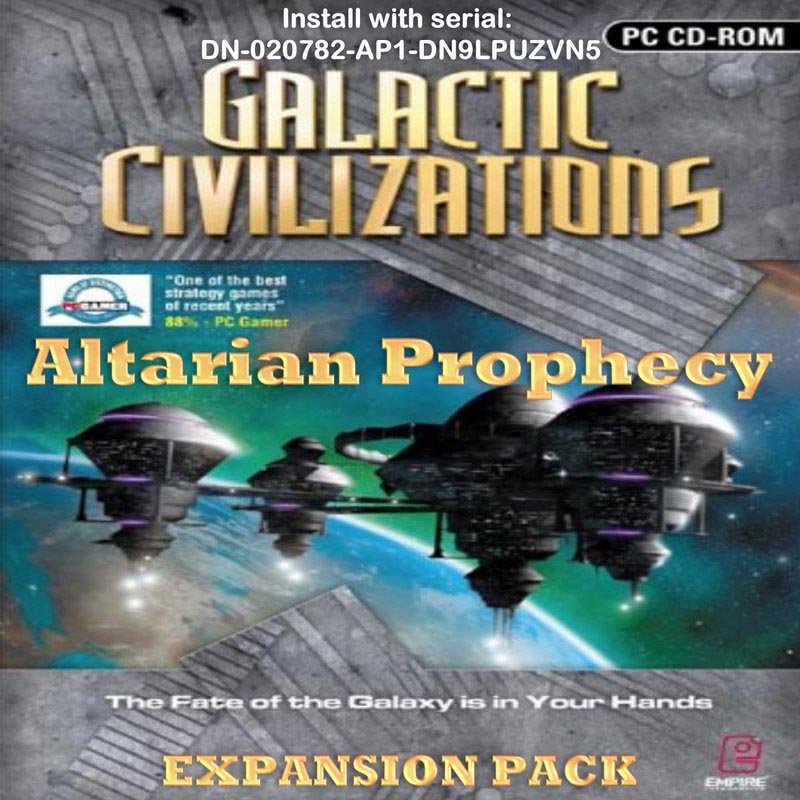 Galactic Civilizations: Altarian Prophecy - predn CD obal