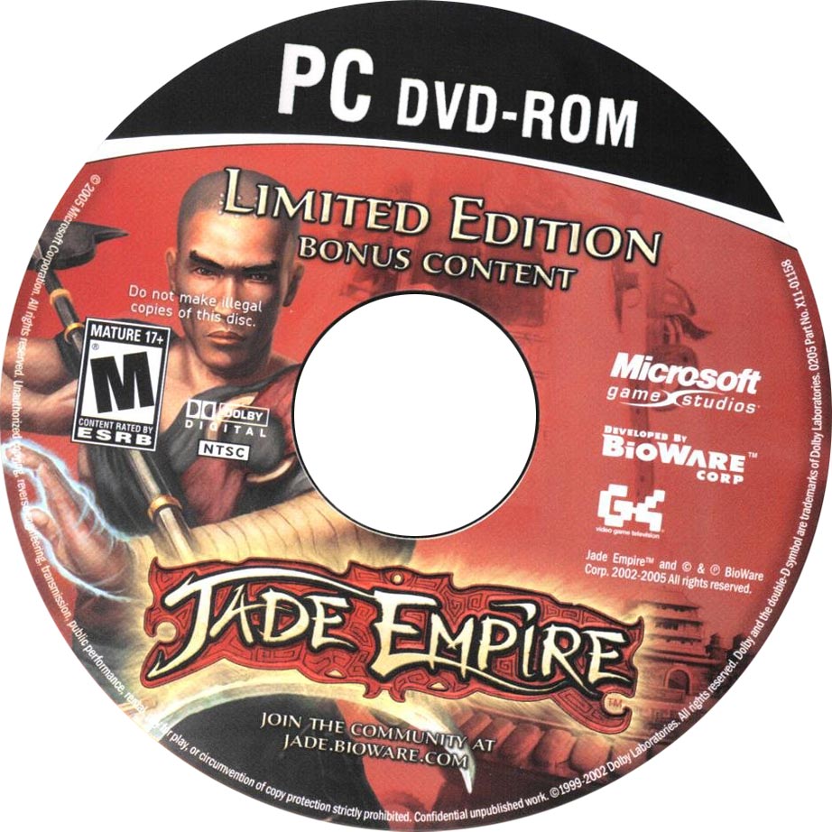 Jade Empire: Special Edition - CD obal
