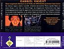 Gabriel Knight 1: Sins of the Fathers - zadn CD obal