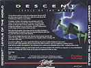 Descent: Levels of the World - zadn CD obal