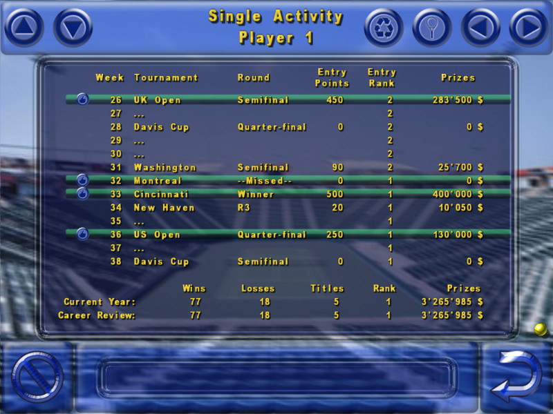 Tennis Elbow 2006 - screenshot 1