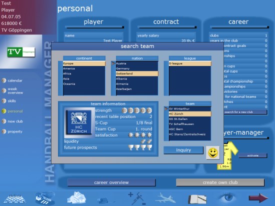 Handball Manager 2005/2006 - screenshot 3