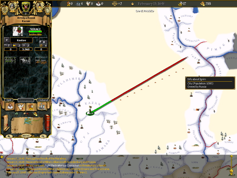 For The Glory: A Europa Universalis Game - screenshot 3