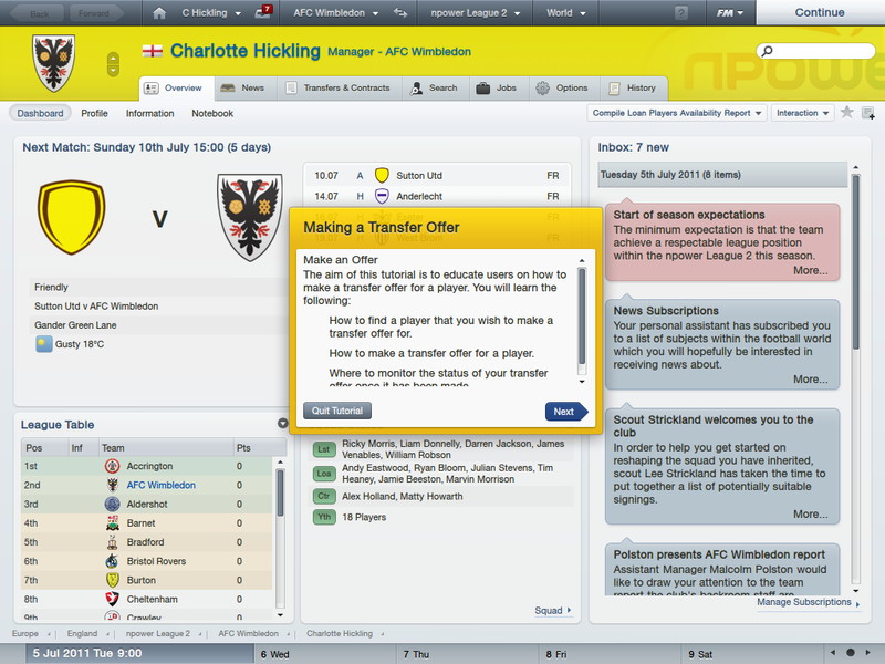 Football Manager 2012 - screenshot 2