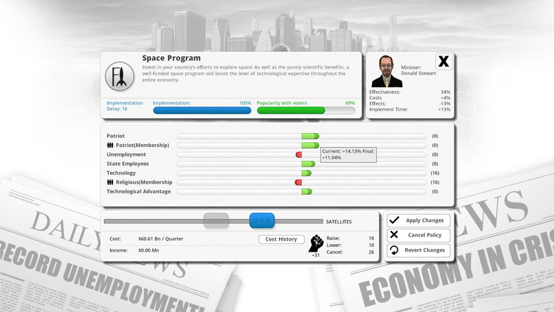 Democracy 3 - screenshot 4