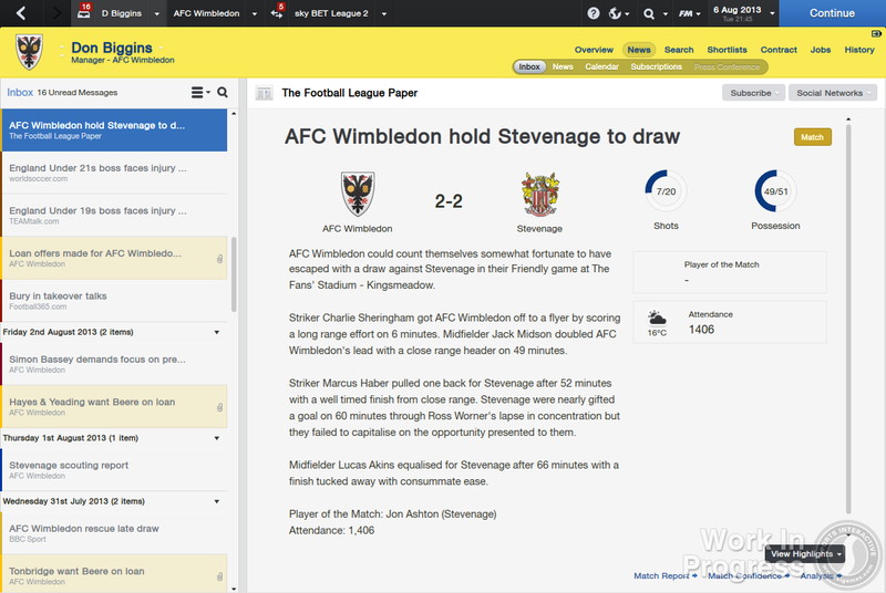 Football Manager 2014 - screenshot 20