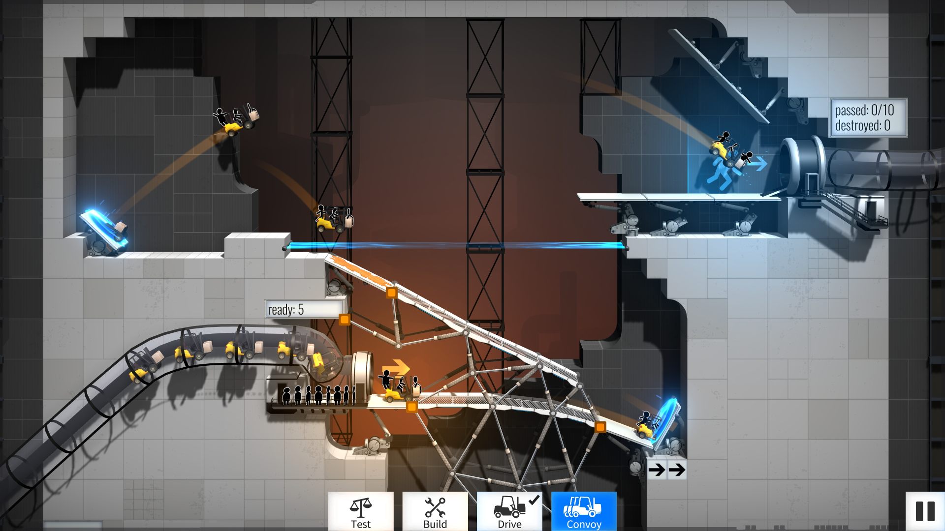 Bridge Constructor Portal - screenshot 1