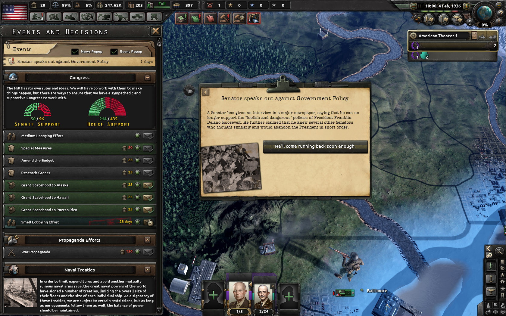 Hearts of Iron IV: Man the Guns - screenshot 2