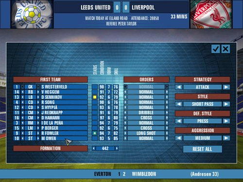 F.A. Premier League Football Manager 2001 - screenshot 2