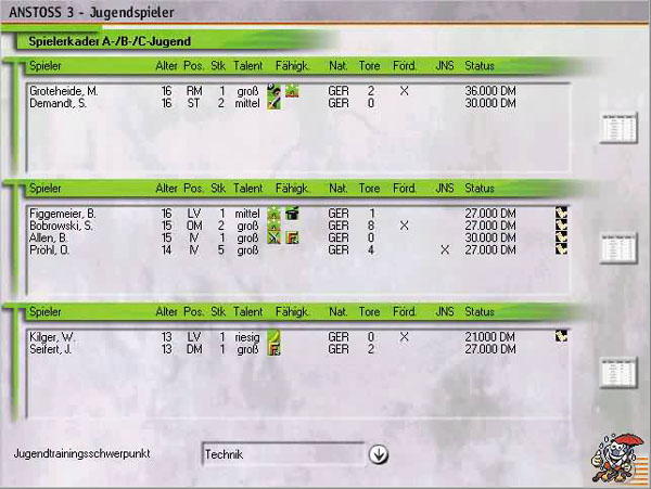 Anstoss 3 - Der Fussballmanager - screenshot 20