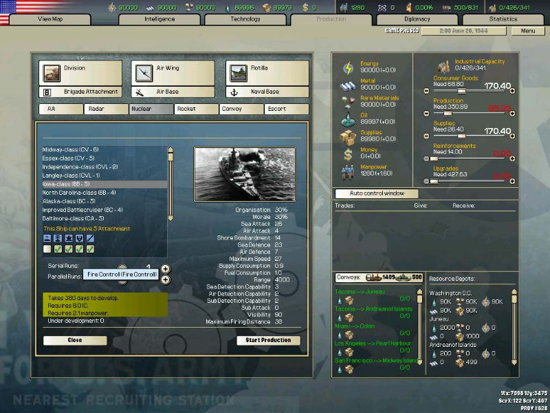 Hearts of Iron 2: Armageddon - screenshot 2