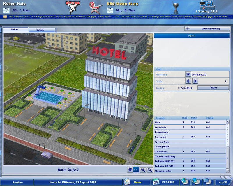 Heimspiel - Eishockeymanager 2007 - screenshot 1