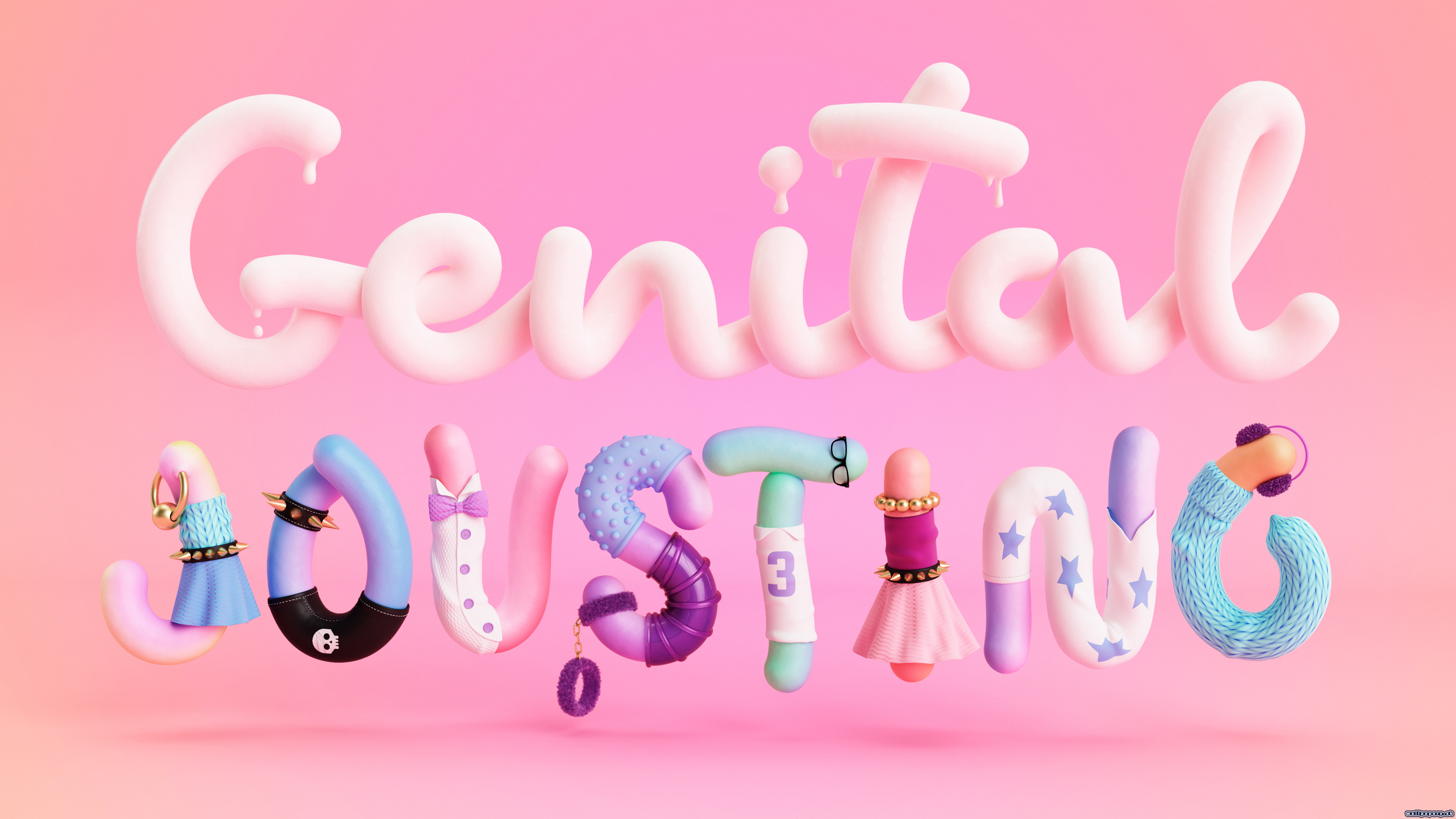 Genital jousting. Дженитал ДЖОУСТИНГ. Genital Jousting Постер. 3d надпись. Genital Jousting лого.