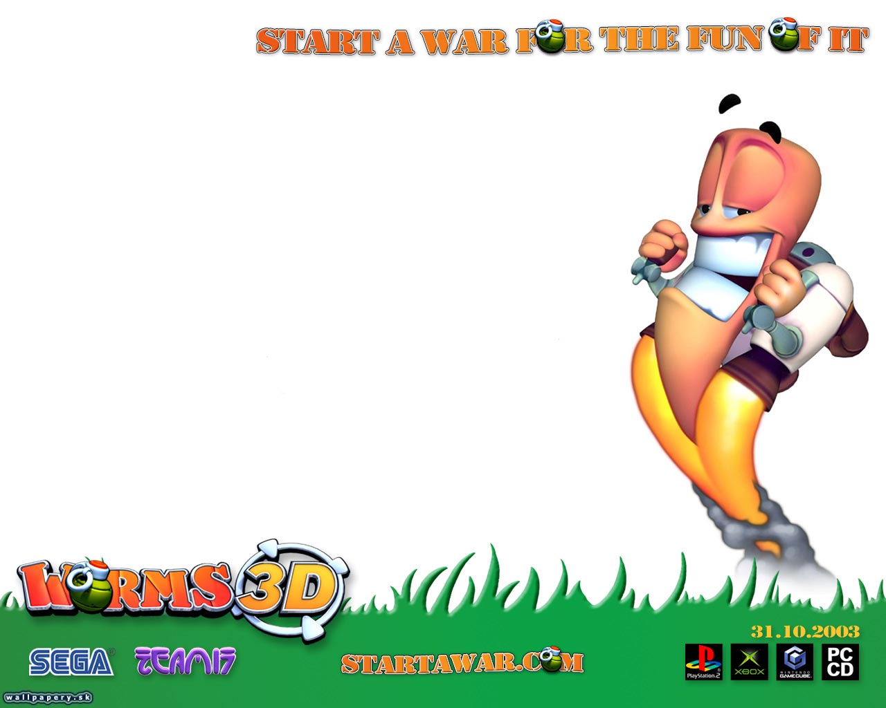 Worms 3D - wallpaper 14